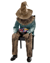 Load image into Gallery viewer, Spirit Halloween 4 Ft 6 In Scary Sitting Scarecrow Animatronic, Multicolor
