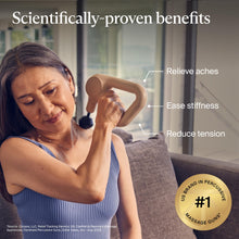 Load image into Gallery viewer, TheraGun Relief by Therabody - Easy-to-Use, Comfortable &amp; Light Handheld Percussion Massage Gun for Everyday Pain Relief Massage Therapy in Neck, Back, Leg, Shoulder and Body (Sand)
