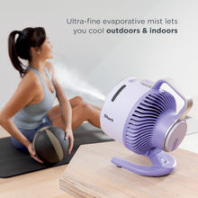Load image into Gallery viewer, Shark FlexBreeze HydroGo Fan &amp; Travel Bag — Ultra-powerful portable fan with indoor + outdoor evaporative mist. Corded &amp; cordless, White, FA053BRN
