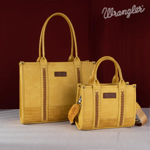 Montana West × Wrangler Tote Handbag for Women Top Handle Large Work Tote Bag WG102G-8119MST