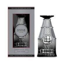 Load image into Gallery viewer, Anfar Odyssee 3 Pour Homme 1950, Extrait de Parfum, 3.4 fl oz, Woody Fragrance, Cardamom, pink pepper, bergamot, mint, for men, 100ml.
