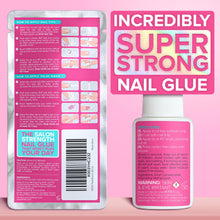 Load image into Gallery viewer, Super Strong Nail Glue for Press On Nails, Nail Tips &amp; Acrylic Nails (8ml) NYK1 NailBond Brush On Glue for Press Ons, Tips &amp; Acrylics - Long Lasting, Maximum Strength, Mess-Free Application
