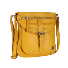 Load image into Gallery viewer, LEDERBUCK Real Leather Small Crossbody Handbags &amp; Purses for Women - Crossover over the Shoulder Bag (Mellow Yellow)
