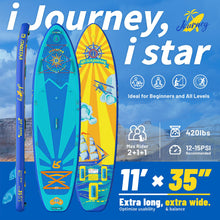 Load image into Gallery viewer, iTAOSTAR J06A 35&quot; Extra Wide Paddle Board for Better Balance, Inflatable Stand Up Paddle Board with Premium SUP Accessories, Inflatable Paddle Boards for Adults/Youth of All Skill Levels
