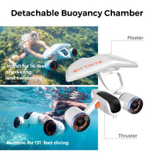 Load image into Gallery viewer, Sublue Mix Underwater Scooter with Action Camera Mount 2 Gear Speed 45 Minutes 22lbf 131ft Waterproof Dual Motors Water Sports Pool Diving Snorkeling for Adults (Mix AquaBlue-2026)
