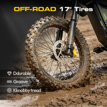 Load image into Gallery viewer, COSWHEEL Electric Dirt Bike for Adults, 7000W Peak Motor Electric Motorcycle, 60V 30Ah Battery, up to 55MPH Off Road Electric Bike, 17" Dirt Tires, Dual Suspension, Hydraulic Brakes
