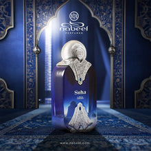 Load image into Gallery viewer, Nabeel Suha - Luxus Edition for Unisex - Arabian Perfume for Women &amp; Men - Fragrance with Apple, Bergamot, Saffron, Patchouli, Vetiver, Musk Scent - Arabic Cologne - Travel Size - 3.3 oz EDP Spray

