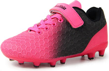 Load image into Gallery viewer, BomKinta Kid's FG Soccer Cleats Athletic Outdoor Soccer Shoes Rose Size 13 M US Little Kid
