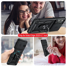 Load image into Gallery viewer, LeYi for Motorola Edge-2025 Case: [𝐍𝐨𝐭 𝐅𝐢𝐭 𝐌𝐨𝐭𝐨 𝐆 𝟐𝟎𝟐𝟓], Moto Edge 2025 Case with Camera Cover, Military-Grade Cell Android Smartphone Phone Cover Funda para with Ring Kickstand, Black

