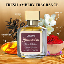 Load image into Gallery viewer, Maison De Paris Blanc Edition Eau De Parfum for Women and Men - Unisex Everyday Fragrance Featuring a Blend of Oriental &amp; Floral Notes - Warm, Spicy &amp; Aromatic Composition - Elegant 100ml Bottle
