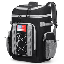 Load image into Gallery viewer, Maelstrom Backpack Cooler,Soft Lightweight Leakproof Cooler Backpack,35 Can Insulated Cooler Bag,Keeps 35 Cans Hot/Cold for Up to 16 Hours,Waterproof Lunch Bag for Men Women-Black
