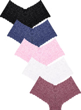 Load image into Gallery viewer, READY TO LOVE Sexy Women's Underwear Lace Shorts V Waist Breathable Cheeky Panties Fashion Underwear for Workout Gym Athletic Active Wear

