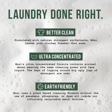 Load image into Gallery viewer, Mozi Wash Laundry Detergent Liquid, Alpine Woods, 50+ Loads, Concentrated, Plant Based, Cruelty &amp; Dye Free, Phosphate &amp; Paraben Free, Earth Friendly, Long Lasting Fresh Scent, 32 oz Recyclable Bottle
