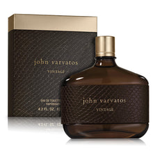 Load image into Gallery viewer, John Varvatos Men's Cologne, Vintage Eau de Toilette EDT Spray, Aromatic Chypre Scent with Notes of Quince Paste, Patchouli &amp; Tobacco Leaf, 4.2 fl oz
