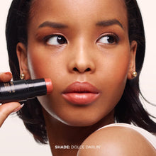 Load image into Gallery viewer, Nudestix Nudies Matte Lux Cream Blush 3-in-1 All Over Face Colour For Cheeks Eyes and Lips w/Blending Blush (Dolce Darlin')
