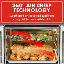 Load image into Gallery viewer, Emeril Lagasse Extra Large French Door Air Fryer Toaster Oven Combo, 24 Cooking Functions and Digital Controls, 7 Accessories Included, Stainless Steel Finish, 26QT Capacity

