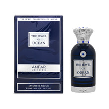 Load image into Gallery viewer, ANFAR LONDON The Jewel of Ocean Extrait de Parfum, Unisex Fragrance, Fresh &amp; Citrusy with Floral &amp; Woody Notes, Long-Lasting Scent, Elegant Perfume for Men and Women, Premium Fragrance

