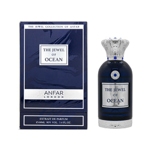 ANFAR LONDON The Jewel of Ocean Extrait de Parfum, Unisex Fragrance, Fresh & Citrusy with Floral & Woody Notes, Long-Lasting Scent, Elegant Perfume for Men and Women, Premium Fragrance