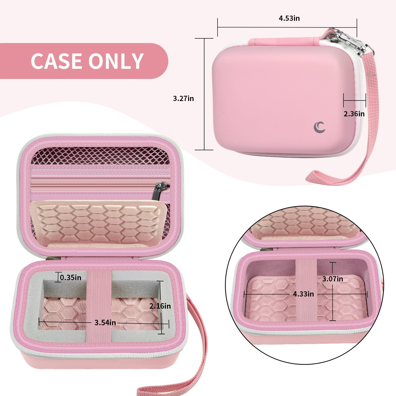 Load image into Gallery viewer, Carrying & Protective Case for Digital Camera, AbergBest 21 Mega Pixels 2.7" LCD Rechargeable HD/Kodak Pixpro/Canon PowerShot ELPH 180/190 / Sony DSCW800 / DSCW830 Cameras for Travel-Pink