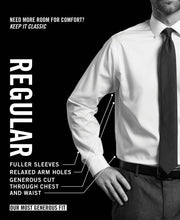 Load image into Gallery viewer, Van Heusen Men's Dress Shirt Regular Fit Poplin Solid, White, 16.5" Neck 34"-35" Sleeve
