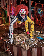 Load image into Gallery viewer, Spirit Halloween 3 Ft 9 In Carnival Creeper Animatronic, Scary Clown Decor, Outdoor-Rated Prop
