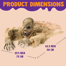 Load image into Gallery viewer, JOYIN Halloween Zombie Groundbreaker Outdoor Decoration, Zombie Groundbreaker with Light-up Eye and Creepy Sound (IR Sensor Activated) for Halloween Outside, Lawn, Graveyard Decor, Haunted House Props
