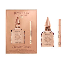 Load image into Gallery viewer, Charlotte Tilbury Joyphoria Perfume Set - Pheromone Enhancing Floral Perfume - Long-Lasting Scent with Notes of Tuberose, Jasmine &amp; Vanilla Bean (100ml &amp; 10ml)
