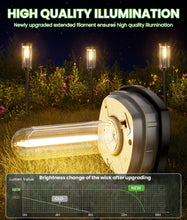 Load image into Gallery viewer, BITPOTT Bright Solar Pathway Lights Outdoor, 8 Pack Solar Powered Garden Lights Waterproof IP65, Auto On/Off Outdoor Light for Lawn Patio Walkway Driveway Decor Landscape Lighting
