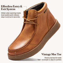 Load image into Gallery viewer, WELTFORGE Men's Moc Toe Chukka Boots Leather Casual Desert Boot
