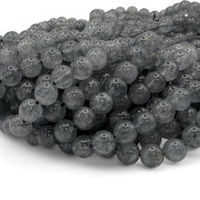 Load image into Gallery viewer, ABCGEMS Brazilian Smoky Elestial Quartz Beads (Mystical Layers &amp; Natural Smoky Glow) Healing Energy Jewelry Making Smooth Round 8mm
