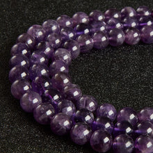 Load image into Gallery viewer, 60pcs 6mm Natural Amethyst Beads Gemstone Beads Round Loose Beads for Jewelry Making
