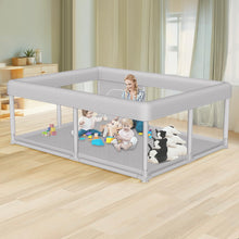 Load image into Gallery viewer, Hiaksedt Large Baby Playpen 65x50 Inch, PlayPen for Babies and Toddlers, Sturdy Safety Play Yard for Indoor &amp; Outdoor with Zipper Gate

