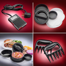 Load image into Gallery viewer, STX International Turboforce II 4000 Electric Meat Grinder | Grinds Soft Bones | Foot Pedal | 6 Grinding Plates | Stainless Steel Blades | Sausage Tubes | Kubbe Maker | Meat Claws | Patty Press &amp; More
