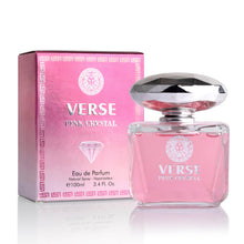 Load image into Gallery viewer, Verse Pink Crystal Eau De Parfum for Woman - Top Notes of Pomegranate, Yuzu &amp; Iced Accord - Base Notes of Peony, Lotus, Magnolia, Amber, Musk &amp; Mahogany - Floral &amp; Fruity Scent - Elegant 100ml Bottle
