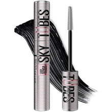 Load image into Gallery viewer, Maybelline Lash Sensational Sky Tubes Tubing Mascara, Extension-Like Lengthening Mascara, 24HR Eye Makeup with Shea Butter &amp; Castor Oil, Very Black, 1 Count

