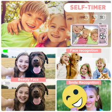 Load image into Gallery viewer, Digital Camera, FHD 4K Point and Shoot Camera with 2.88&#39; IPS Screen, 48MP 4K Video, 16X Zoom, Macro Mode, Flash - Compact Beginner Camera for Teens, Pink

