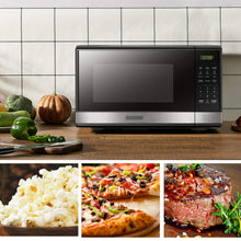 Load image into Gallery viewer, BLACK+DECKER Microwave Oven Countertop, 1.1 Cu.Ft, 1000W, Stainless Steel
