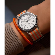 Load image into Gallery viewer, Timex Men's Weekender 40mm Watch - Tan Strap White Dial Silver-Tone Case
