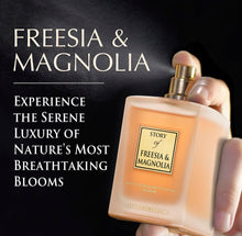 Load image into Gallery viewer, Prince Parfums Dubai - Story of Freesia Magnolia For Women - 3.4 Ounces - Extrait de Parfum - Delicate Bouquet of Freesia, Magnolia - Essence of Femininity &amp; Beauty
