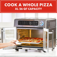 Load image into Gallery viewer, Emeril Lagasse Extra Large French Door Air Fryer Toaster Oven Combo, 24 Cooking Functions and Digital Controls, 7 Accessories Included, Stainless Steel Finish, 26QT Capacity
