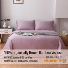 Load image into Gallery viewer, Bella Coterie Luxury Bamboo Viscose Queen Size Sheet Set | 100% Organically Grown | Ultra Soft | Cooling for Hot Sleepers | 18" Deep Pocket [Lilac]
