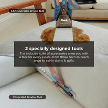 Load image into Gallery viewer, Shark StainStriker Portable Carpet &amp; Upholstery Cleaner w/on board self cleaning - Spot, Stain, &amp; Odor Eliminator, Includes 2 Cleaning Tools &amp; 2 Cleaning Solutions, Charcoal, PX221BRN
