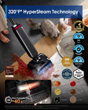 Load image into Gallery viewer, Tineco Floor One S9 Artist Steam Wet Dry Vacuum Cleaner, High-Temp Steam Cleaning, 22kPa Suction, 360° SmoothDrive, Anti-Tangle Design, 185°F Flashdry, Long Runtime, 180° Lay-Flat
