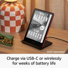 Load image into Gallery viewer, Kindle Paperwhite Signature Edition Essentials Bundle including All-new Kindle Paperwhite Signature Edition (32GB) - Black, Fabric Cover - Black, and Wireless Charging Dock
