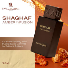 Load image into Gallery viewer, Swiss Arabian Shaghaf Amber Infusion Eau De Parfum EDP 75 ml
