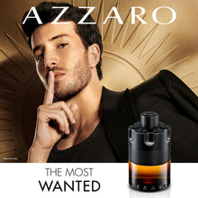 Load image into Gallery viewer, Azzaro The Most Wanted Parfum - Intense Mens Cologne Set ($205 Value) - 3-Piece Set with Full Size + Travel Size Fragrances, Hair &amp; Body Wash - Lasting Wear
