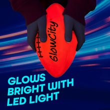Load image into Gallery viewer, GlowCity Glow in The Dark Football - Light Up, Youth Size Footballs for Kids - LED Lights and Pre-Installed Batteries Included﻿
