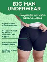 Load image into Gallery viewer, Fruit of the Loom Men's Tall Tag-Free Underwear &amp; Undershirts, Big Man - CoolZone Boxer Brief - 7 Pack, XX-Large (7BLBMC2)
