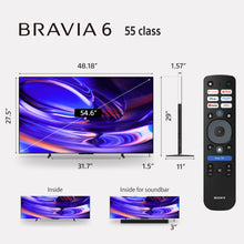 Load image into Gallery viewer, Sony 55 Inch BRAVIA 6 OLED 4K HDR Smart Google TV with Gemini (K-55A60)
