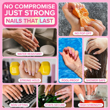 Load image into Gallery viewer, Super Strong Nail Glue for Press On Nails, Nail Tips &amp; Acrylic Nails (8ml) NYK1 NailBond Brush On Glue for Press Ons, Tips &amp; Acrylics - Long Lasting, Maximum Strength, Mess-Free Application
